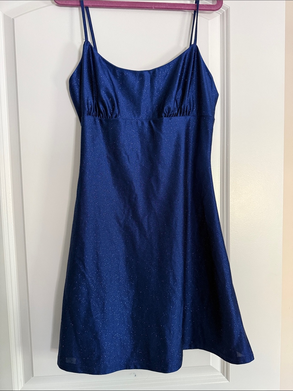 Windsor- Shimmery Royal Blue Slip Dress